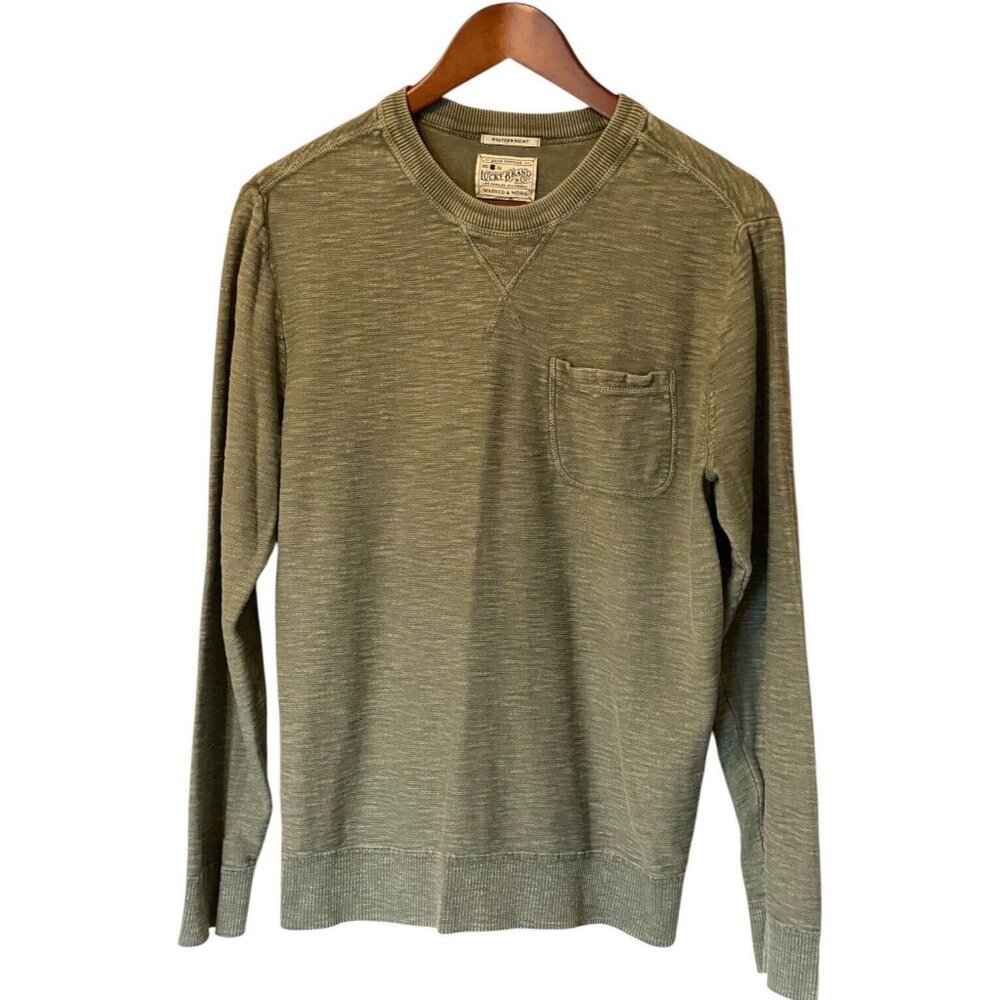 Lucky Brand Greenish Gray Men's Medium Long Sleeve Shirt